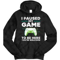 Cool Video Gamer For Men Boy Game Paused Gaming Gamers Tie Dye Hoodie