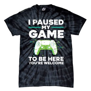 Cool Video Gamer For Men Boy Game Paused Gaming Gamers Tie-Dye T-Shirt