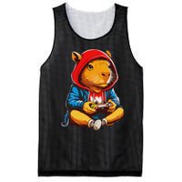 Capybara Video Games Funny Gaming Capy Teen Mesh Reversible Basketball Jersey Tank