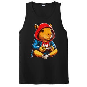 Capybara Video Games Funny Gaming Capy Teen PosiCharge Competitor Tank