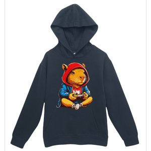 Capybara Video Games Funny Gaming Capy Teen Urban Pullover Hoodie