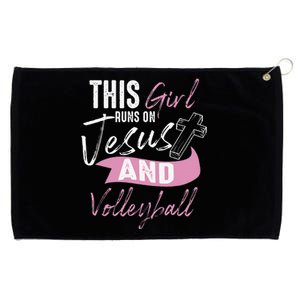 Cool Volleyball Gifts For Women Funny Teen Run On Jesus Grommeted Golf Towel