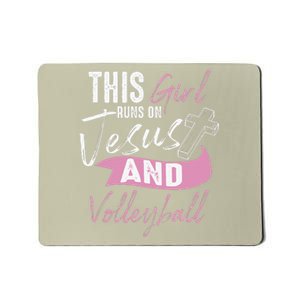 Cool Volleyball Gifts For Women Funny Teen Run On Jesus Mousepad