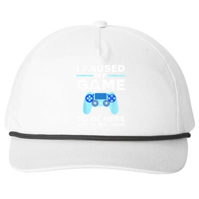 Cool Video Game Art For Men Women Video Gamer Gaming Lover Snapback Five-Panel Rope Hat