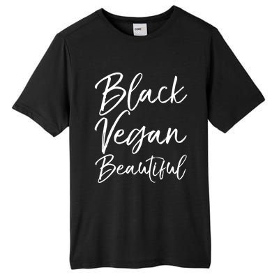 Cute Vegan Gift For Black Cute Black Vegan Beautiful Gift Tall Fusion ChromaSoft Performance T-Shirt