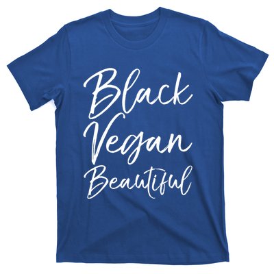 Cute Vegan Gift For Black Cute Black Vegan Beautiful Gift T-Shirt