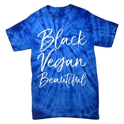 Cute Vegan Gift For Black Cute Black Vegan Beautiful Gift Tie-Dye T-Shirt