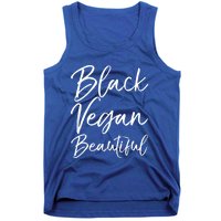 Cute Vegan Gift For Black Cute Black Vegan Beautiful Gift Tank Top