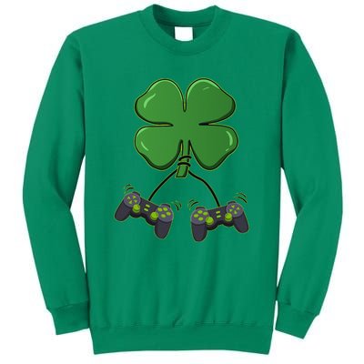 Clover Video Game Controllers St Patricks Day Sweatshirt