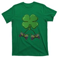 Clover Video Game Controllers St Patricks Day T-Shirt