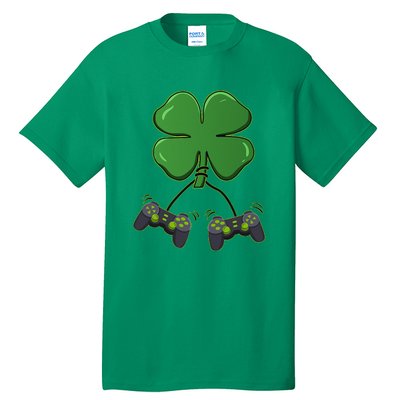 Clover Video Game Controllers St Patricks Day Tall T-Shirt