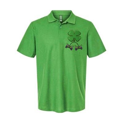 Clover Video Game Controllers St Patricks Day Softstyle Adult Sport Polo