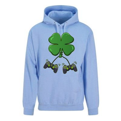 Clover Video Game Controllers St Patricks Day Unisex Surf Hoodie