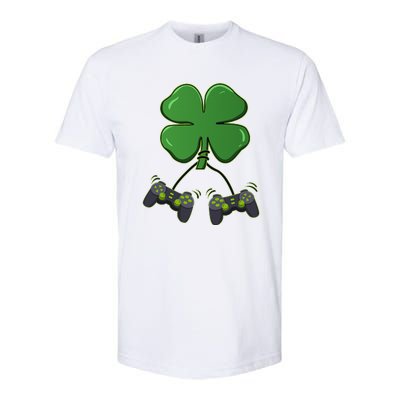 Clover Video Game Controllers St Patricks Day Softstyle CVC T-Shirt