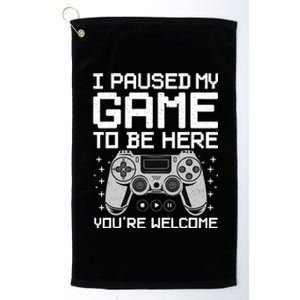 Cool Video Game Art Video Gamer Gaming Lover Platinum Collection Golf Towel