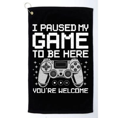 Cool Video Game Art Video Gamer Gaming Lover Platinum Collection Golf Towel