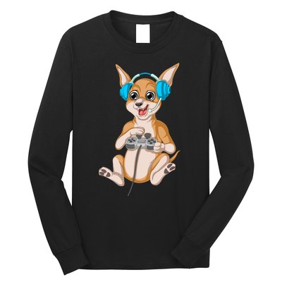 Chihuahua Video Gamer Long Sleeve Shirt