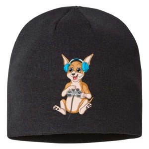 Chihuahua Video Gamer Sustainable Beanie