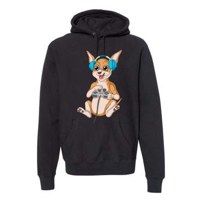 Chihuahua Video Gamer Premium Hoodie