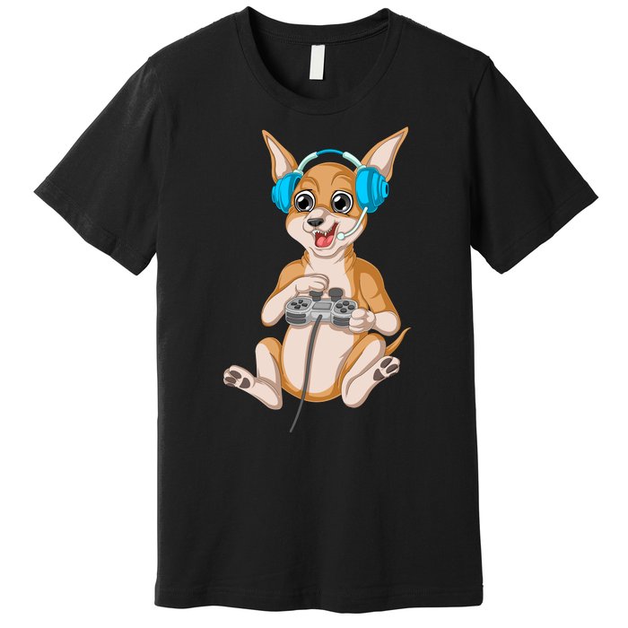 Chihuahua Video Gamer Premium T-Shirt