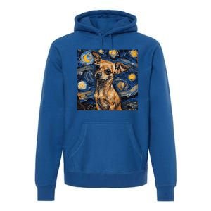 Chihuahua Van Gogh Starry Night Premium Hoodie