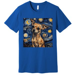 Chihuahua Van Gogh Starry Night Premium T-Shirt