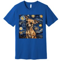 Chihuahua Van Gogh Starry Night Premium T-Shirt