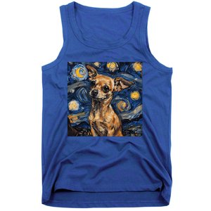 Chihuahua Van Gogh Starry Night Tank Top