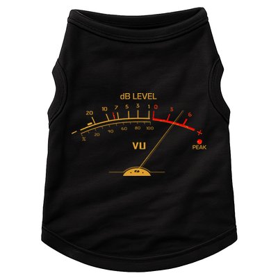 Cool Vintage Gold DB Level VU Meter Music Bass Lover Doggie Tank