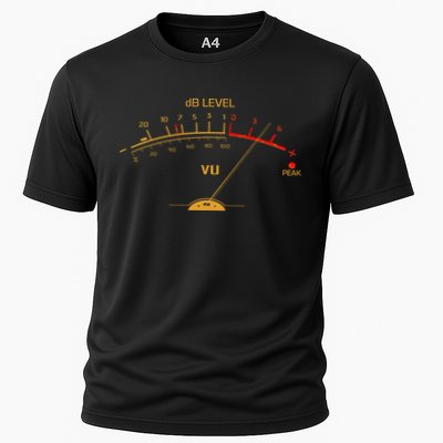 Cool Vintage Gold DB Level VU Meter Music Bass Lover Performance Shirt
