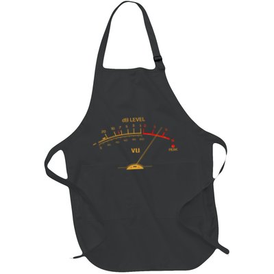 Cool Vintage Gold DB Level VU Meter Music Bass Lover Apron