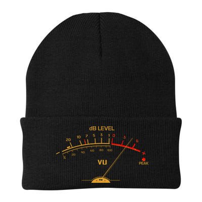 Cool Vintage Gold DB Level VU Meter Music Bass Lover Beanie
