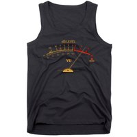 Cool Vintage Gold DB Level VU Meter Music Bass Lover Tank Top