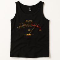 Cool Vintage Gold DB Level VU Meter Music Bass Lover Tank Top
