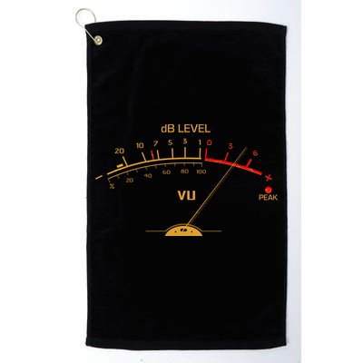 Cool Vintage Gold DB Level VU Meter Music Bass Lover Golf Towel
