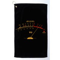Cool Vintage Gold DB Level VU Meter Music Bass Lover Golf Towel