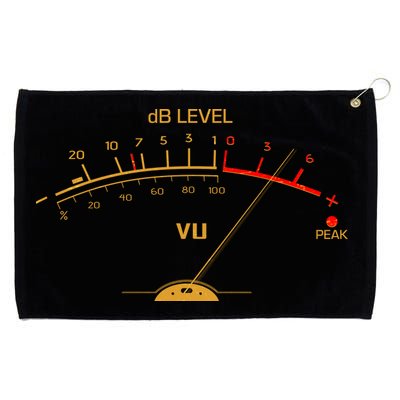 Cool Vintage Gold DB Level VU Meter Music Bass Lover Grommeted Golf Towel