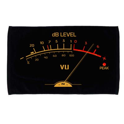 Cool Vintage Gold DB Level VU Meter Music Bass Lover Microfiber Hand Towel