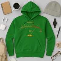 Cool Vintage Gold DB Level VU Meter Music Bass Lover Hoodie