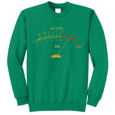 Cool Vintage Gold DB Level VU Meter Music Bass Lover Sweatshirt