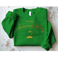 Cool Vintage Gold DB Level VU Meter Music Bass Lover Sweatshirt