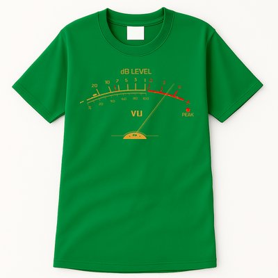 Cool Vintage Gold DB Level VU Meter Music Bass Lover Tall T-Shirt