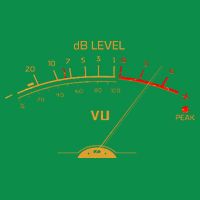 Cool Vintage Gold DB Level VU Meter Music Bass Lover Polo