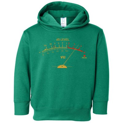 Cool Vintage Gold DB Level VU Meter Music Bass Lover Toddler Hoodie