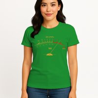Cool Vintage Gold DB Level VU Meter Music Bass Lover Womens T-Shirt
