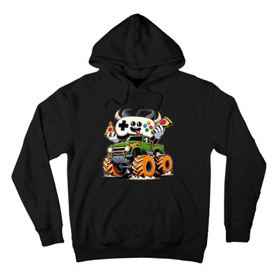 Cool  Video Game Pizza Lifted Truck Hoodie