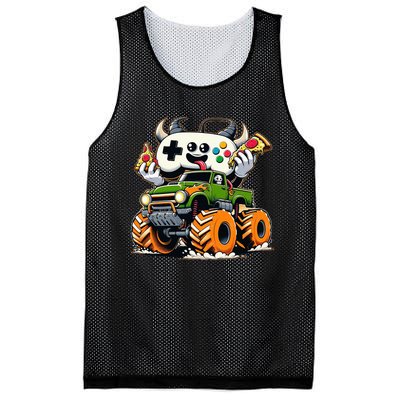 Cool  Video Game Pizza Lifted Truck Mesh Reversible Basketball Jersey Tank