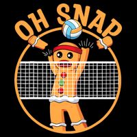 Christmas Volleyball Gingerbread Man Blocker Oh Snap City Backpack