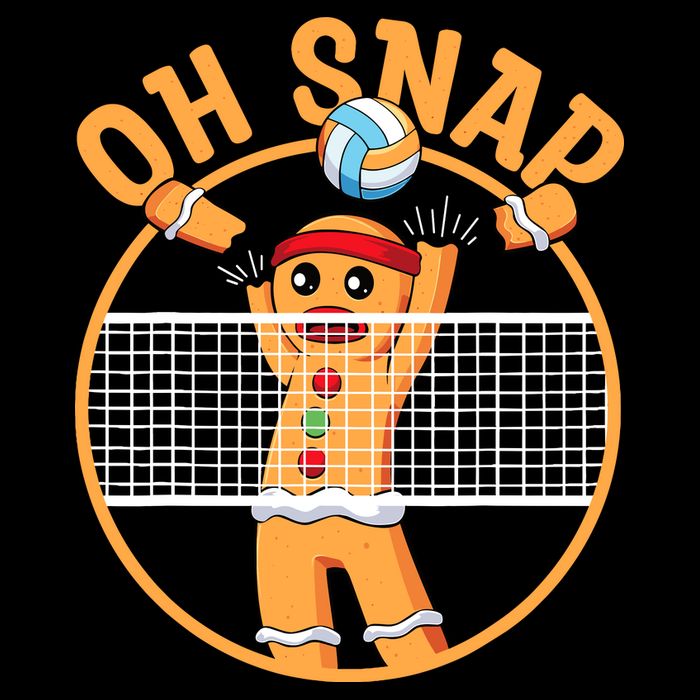 Christmas Volleyball Gingerbread Man Blocker Oh Snap City Backpack