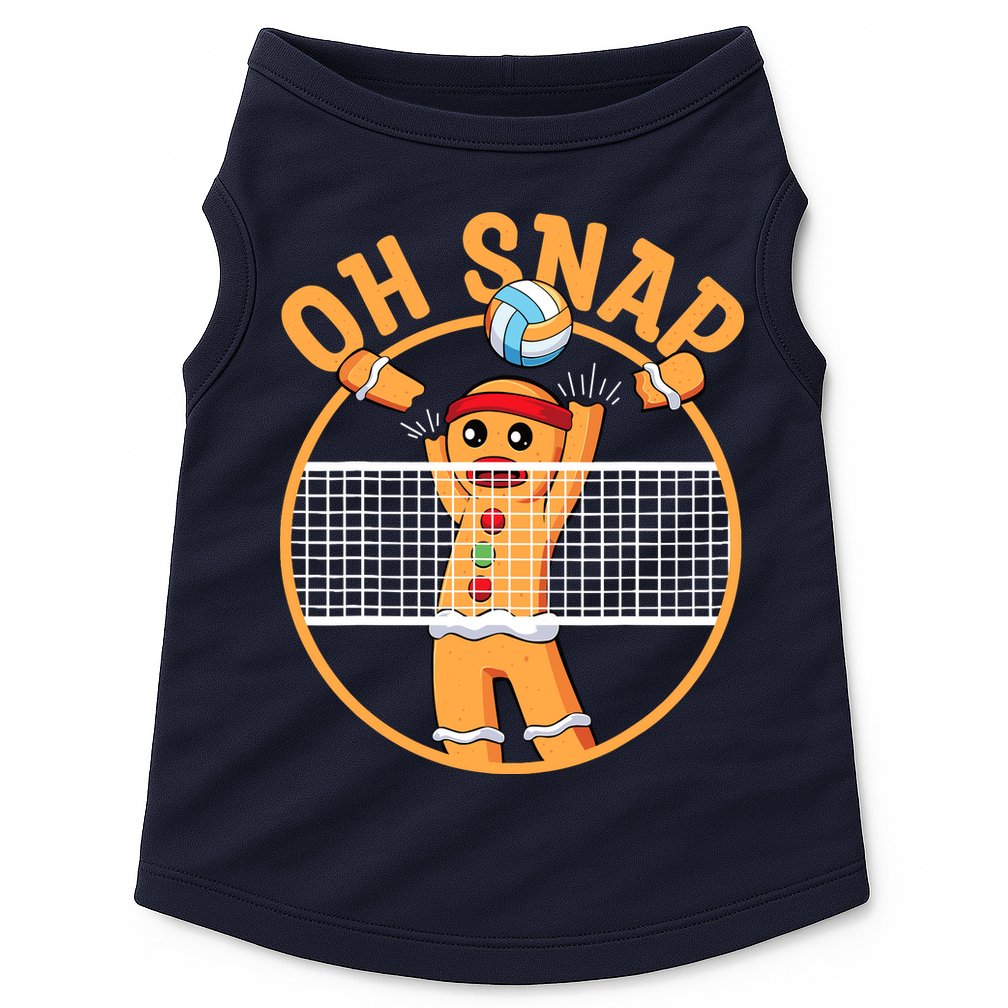 Christmas Volleyball Gingerbread Man Blocker Oh Snap Doggie Tank